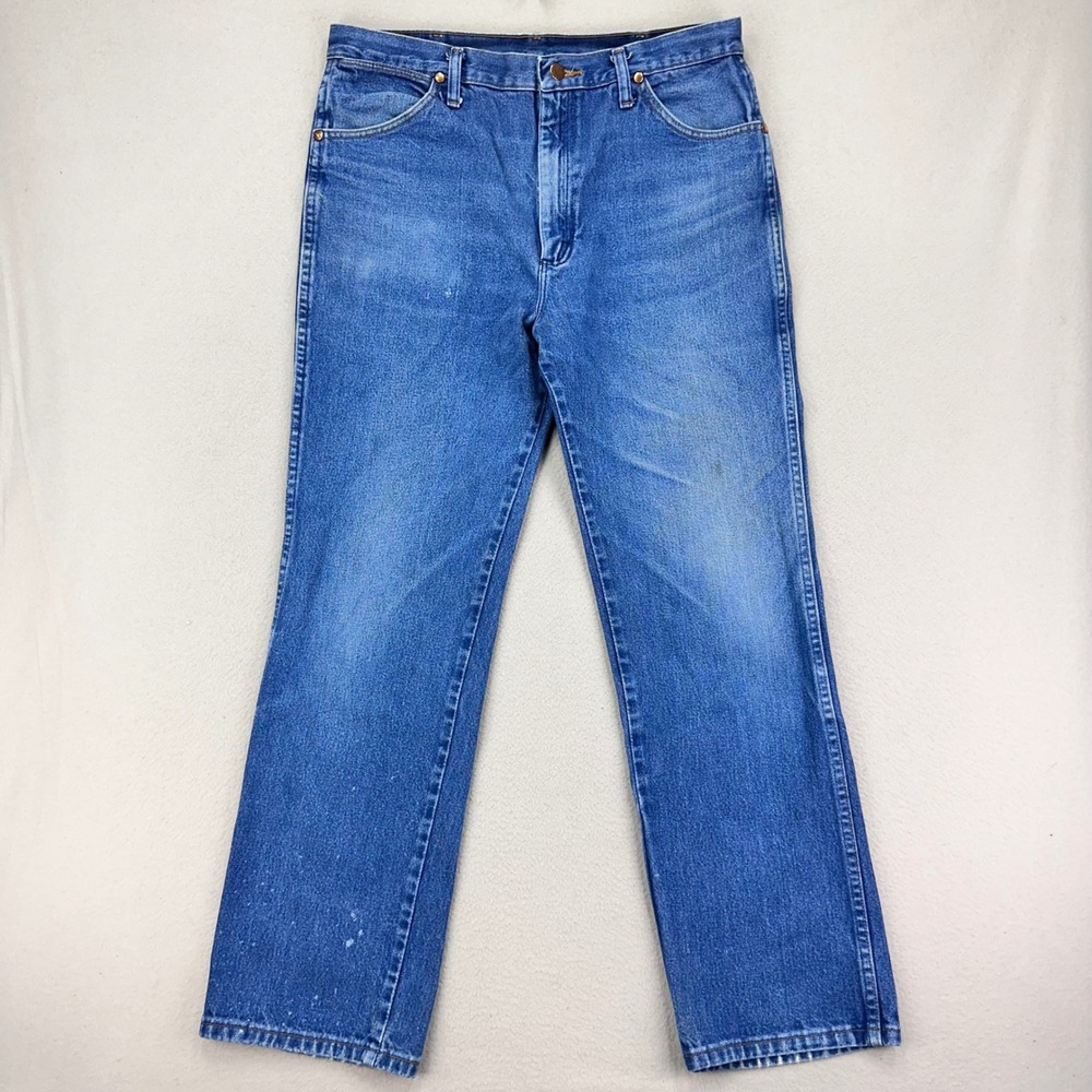 Wrangler Jeans 936MWZ‎ Mens 36x32 Cowboy Cut Denim Faded Workwear Rodeo Retro